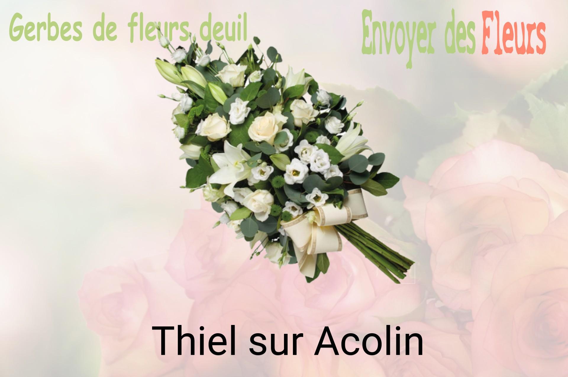 Gerbe de fleurs de deuil livrée à Thiel-sur-Acolin
